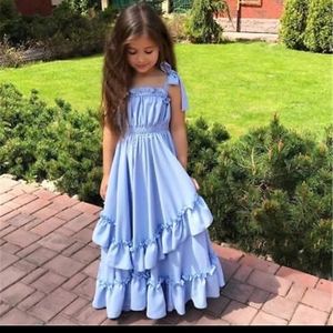 Girls boutique  ruffle maxi dress